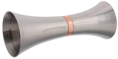 FUNOMOCYA Tasses À Mesurer Essentielles en Acier Inoxydable 45 Ml/60 ML Jigger Once Outil De Mesure pour Spiritueux Cocktails