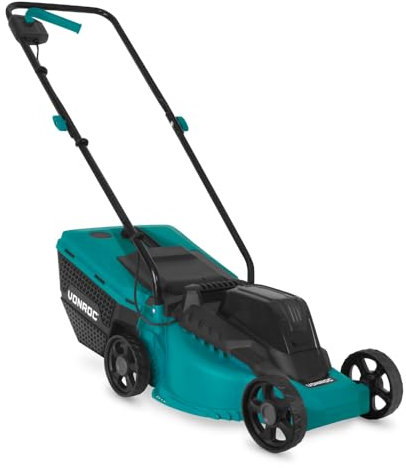 VONROC Tondeuse à Gazon sans Fil VONROC 20V – Largeur de Coupe 32 cm – Moteur brushless – Trois hau-teurs de Coupe réglables : 30/50/70 mm – Bac de ramassage 30L Inclus – sans Batterie ni Chargeur