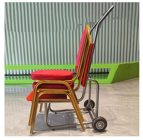 Chariot de chaise empilable avec installation facile pour un transport et un rangement efficaces dans les banquets, événements et réunions