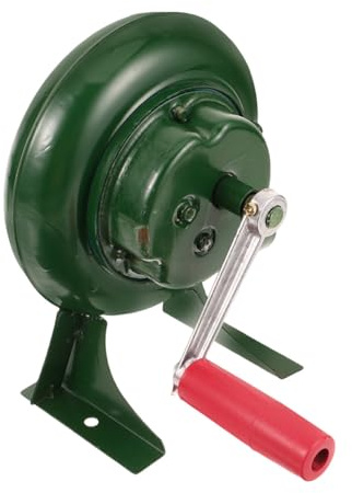 Didiseaon Soplador de Barbacoa Portátil Manual de Hierro Resistente para Camping y Parrillas Ventilador de Aire Ligero con Mango Seguro para Fuego al Aire y