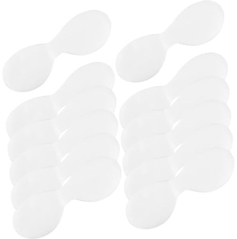 CLISPEED Masque Yeux Jetable Non Tissé 100 Pièces Papier Hydratant Découpable pour Soin Oculaire Maquillage Routine Beauté