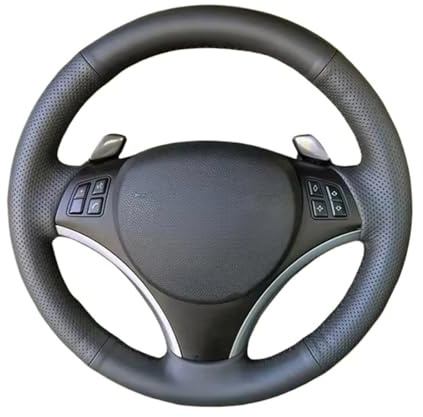 Copertura Volante Per BMW Serie 1 E81 E82 E87 E88 Serie 3 E90 E91 E92 Coprivolante Per Auto In Pelle Intrecciata Antiscivolo Copri Volante(3 Thread)