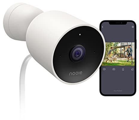 Telecamera di sicurezza Nooie Telecamera IP WiFi esterna Telecamera di sicurezza impermeabile 1080P HD IP66 con rilevamento della visione audio bidirezionale Visione notturna 128G Supporto scheda SD