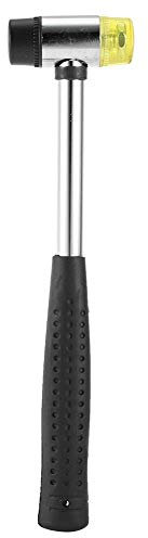 Long Time Use Wear Resistance Simple Easy Replamenet Rubber Mallet, Leather Craft Hammer, Plastic Thread Tapping Crafts Making for DIY Leather Craft(25mm)