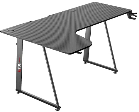 ZStyle Gaming scrivania Computer Desk Carbon cuffie Holder Laptop Glass Gaming Cable Management Ergonomic Gamer.