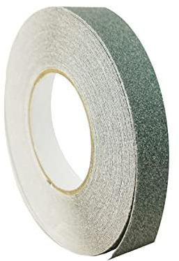 notlok Safety Work - Antirutsch Klebeband [ 18M x 2,5cm ] Grau | Griptape für den Innen- und Außenbereich | Grip Tape, Anti Rutsch Streifen, Antirutschstreifen Treppe, Treppenstufen Antirutsch