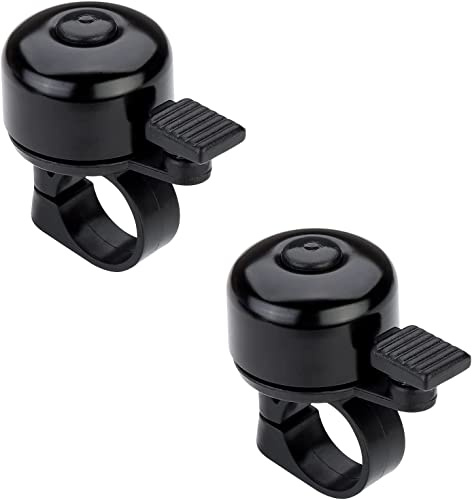 welsberg Set di 2 campanelli per с, Campanello per Bici da Città, da Crociera, da Strada o MTB, per manubri con Diametro da 20 a 24 mm