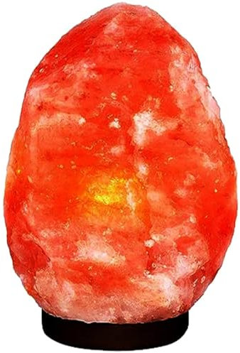 Straame Lighting - 100% Real Himalayan Crystal Rock Salt Lamp - Direct from Foothills of The Himalayas - Wooden Base Calming Atmosphere Night Lamp - Handcrafted Design - Great as a Gifts (1-2 kg)