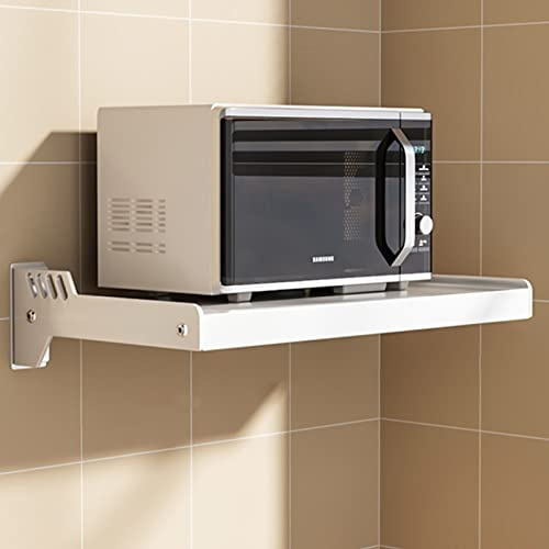 GCCSSBXF Wall-Mounted Microwave Oven Rack - Space-Saving Shelf for Electric/Microwave Oven, Easy Installation, Durable & Versatile Design