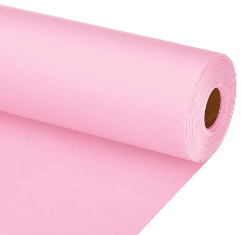 PATIKIL Zeichenpapierrolle 90cm x 30m Zeichenpapier 80 g/m² Papierrolle Kraftpapier Malpapier Skizzenpapier Bastelpapier für Staffelei Malen Handwerk Geschenkverpackung Pink