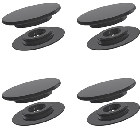 Set di 4 Bottoni di Fissaggio Blocker Clip Tappi per Tappetini Auto | Tondi | Perno Pianale Ø12,85 mm | in Plastica | su Misura per Dacia per Renault per Dacia per Nissan per Opel per Toyota