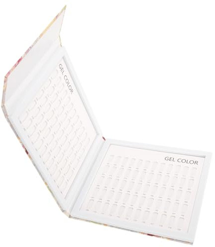 Didiseaon Nail Gel Sample Plate Nail Display Book 120-color Manicure Chart for Salon Use Showing Board