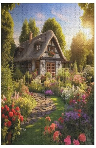 Puzzle 1000 Teile Erwachsene Rustikales Cottage Holzpuzzle Für Erwachsene Lernspiel Herausforderungsspielzeug 1000-teilige The Puzzles Für Erwachsene Kinder 78×53cm