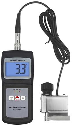 Dinamometro, Tester di tensione a cinghia digitale BTT-2880 Misuratore di tensione portatile Campo di misurazione 0~750 N (Newton),Misurazione della corsa effettiva