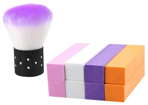 FRCOLOR Nagelpflegeset Komplettes 9-teiliges Maniküre-set Nagelbürste Pufferblock Schwamm Für Nail Art