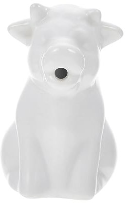 BESPORTBLE Jarra De Leche De Cerámica - Jarrón Decorativo Para Crema Con Diseño De Vaca Lechera - Ideal Para Espumar y Servir En Navidad 500ml
