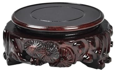 Support pour Plantes en Bois If, Base Ronde pour Bouteille, Support pour Fleurs, bonsaï, réservoir de Peinture, Base pour Aquarium, Support pour Plantes d'intérieur Haut