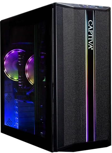 Captiva PC Advanced Gaming R73-367 | AMD Ryzen 5 4500 | 16GB DDR4 RAM | NVIDIA GeForce RTX 3060 12GB | 1 TB SSD | Windows 11 Home
