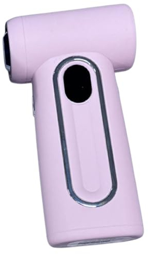 LOVIVER Ventilador portátil de Mano Alta Velocidad con Pantalla Digital Fan de turbinas con cargación USB para la Oficina Conciertos al Aire Libre Mujeres, Rosa
