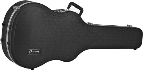 OVATION Étui de guitare ABS Case - Étui moulé original, adapté pour Super Shallow - Coque ABS - Profil en aluminium - Amortisseur de chocs - Doublure en peluche - Compartiment pour accessoires, 8117-G