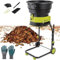 2500W Garden Shredder, Electric Wood Chipper, Crush up to 54mm, 3600rpm Speed, Power Cable, Reversible Steel Blades with Collection Bag for Garden Debris, Leaves and Branches,noPowercord