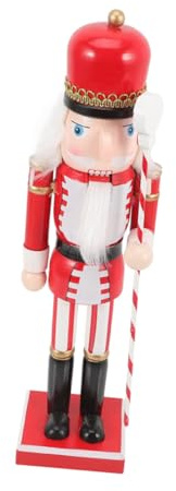 Gadpiparty Schiaccianoci Natalizio in Legno con Base Stabile Soldatino Decorativo per Albero Tavolo e Mensola Ornamento Puppets Xmas per Casa e Ufficio
