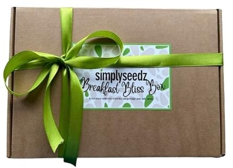 Simplyseedz Jumbo Porridge Oat Pot Gift Selection Box, Breakfast Bliss, 6 x 60g pots Fibre rich Gut healthy Vegan friendly