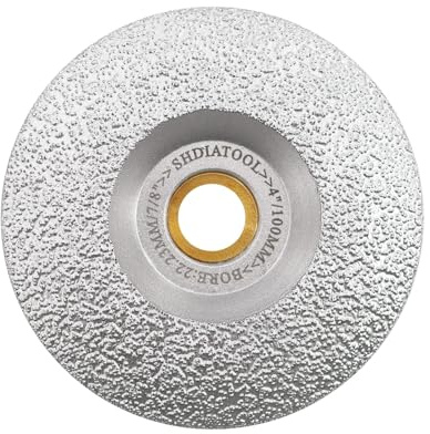 SHDIATOOL 4 - Inch Diamond Grinding Wheel for Granite Marble Iron Steel Masonry Cup Grinding Disc 30/40 Grit, Dry/Wet Use, Fits 7/8 Inch Arbor