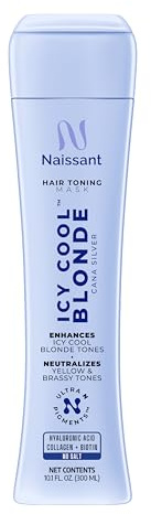 naissant Icy Cool Blonde Hair Purple Toning Mask | Ultra High-Purity Pigments | Neutralizes Yellow & Brassy Tones | Hyaluronic Acid, Collagen & Biotin | Paraben, Ammonia & Sulfate Free | 10.1 Fl. Oz