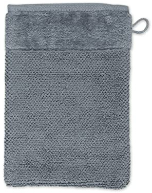 Möve Bamboo Luxe Waschhandschuh 15 x 20 cm aus 60% Baumwolle / 40% Viskose aus Bambus-Zellstoff, Stone