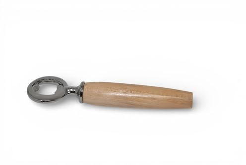 Holz Flaschenöffner Bottleopener Kapselheber aus Rotbuche Buchen Holz verchromt handmade Geschenk Geschenk-Idee
