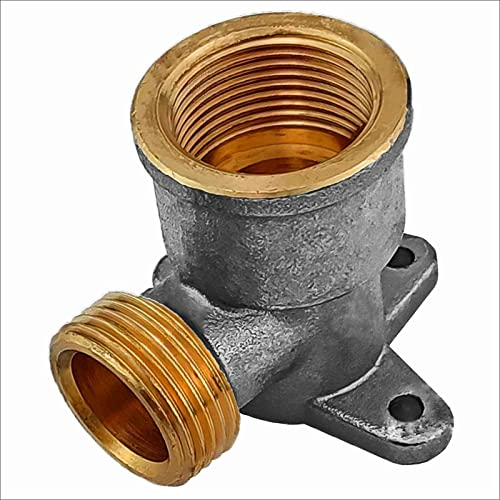 3/4 Zoll Eurokonus Wand Decken Winkel mit 3/4 Zoll Innengewinde Fitting aus Messing EK-IG Fußboden Heizung Heizkreis Verteiler Verschraubung Rohr Verbindung Adapter Stück