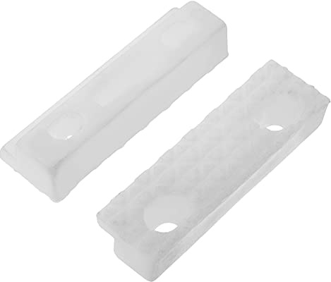 Bettomshin Vise Jaw Bench Vise Plastic Chin for Metal Vise Long Pad Vise Jaw Pad Vise Protective Strip Pair Durable Bench Vise Soft Jaw Pad Vise Jaw Woodworking Tool White Plastic 2Pcs