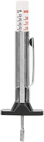 Calibro di profondità del battistrada del pneumatico Checker di misurazione della gomma della gomma della macchina 0-25mm Acciaio inossidabile Acciaio inossidabile Tester di colore Display del pneumat