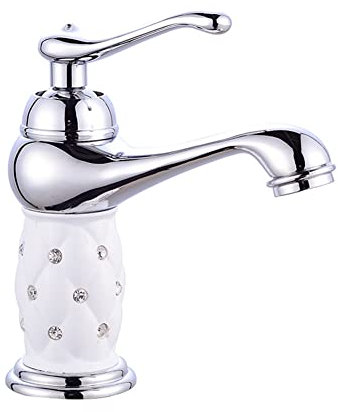 Robinet Salle De Bain Robinet Lavabo, Style Antique Monocommande Chromé Laiton Mitigeur Lavabo Eau Chaude Et Froide Disponible, Robinetterie Vasque