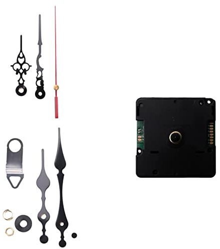 Malloy Funk Gesteuertes Leises Mach Es Selbst Uhrwerk Kit Deutschland DCF Signal mit 2 SäTzen Reparatur