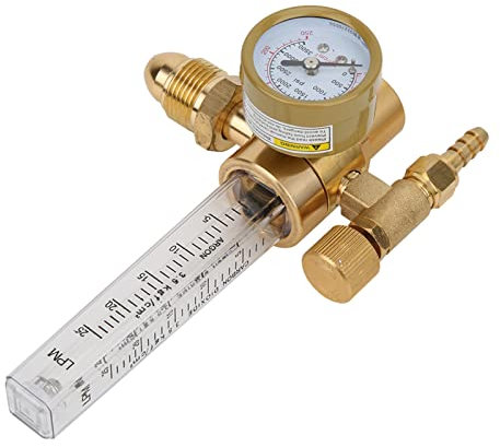 Messing-Argon-Druckminderer, WIG-MIG-Schweißen, Zwei Skalen, Manometer, CGA580-Anschluss