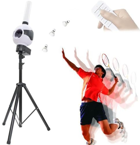 TAHALI Automatische Badminton-Aufschlagmaschine, tragbare Badminton-Aufschlagmaschine, automatische Badminton-Aufschlagmaschine, automatische Badminton-Aufschlagmaschine