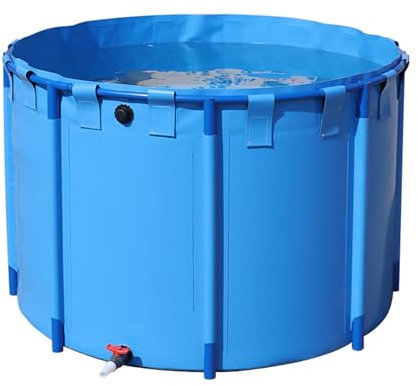 Piscine hors sol ronde en métal, design pliable pour une installation et un rangement faciles, idéale pour le jardin, la terrasse et la terrasse