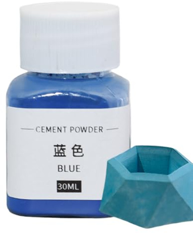 Eisenoxidpulver - Zementfarbe, dekoratives Pigmentsatz | 30 ml Farbstoff für Mörtel Mörtel Gips, lebendige Farbverstärkerin, Lehmschnitzerei, Garten -Terrazzo -Kunsthandwerk rustikale Fliesen Terrazzo