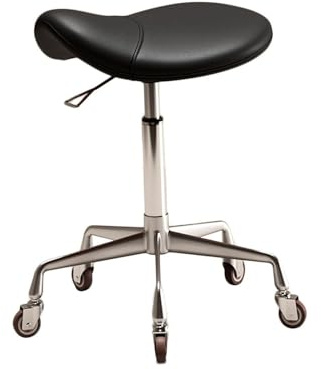 Generico Sgabello a sella, comodo sgabello a sella con ruote, facile da regolare, può sopportare circa 100 kg, for salone, spa, clinica, ufficio(Color1)
