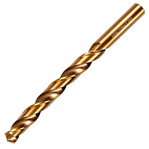 HSSE Spiralbohrer Ø1-16 mm DIN338 Metallbohrer Edelstahlbohrer Cobalt Stahlbohrer HSS-E geschliffen Profi-Bohrer 135° Kreuzanschliff hohe Präzision gute Spanabfuhr langlebig standfest (10 mm)