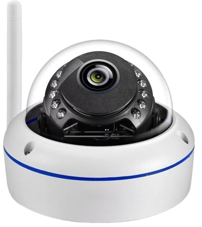 Telecamere di Sorveglianza, Telecamera IP di sicurezza Wi-Fi Tuya Smart Life da 5 MP, impermeabile, wireless, con rilevamento umano, videosorveglianza CCTV(5MP Add 64G Card)