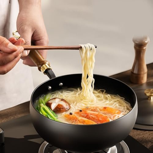 NEIQIUWING Per padella in ferro battuto, non patinata e panciata multiuso