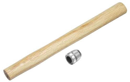 sourcing map Wood Sledge Hammer Handle 13.8 Hammer Wooden Replacement Handles with Round Wedges for 4lb Round Octagonal Head Decking Framing Carpentry Construction DIY Sledge Axe Tools