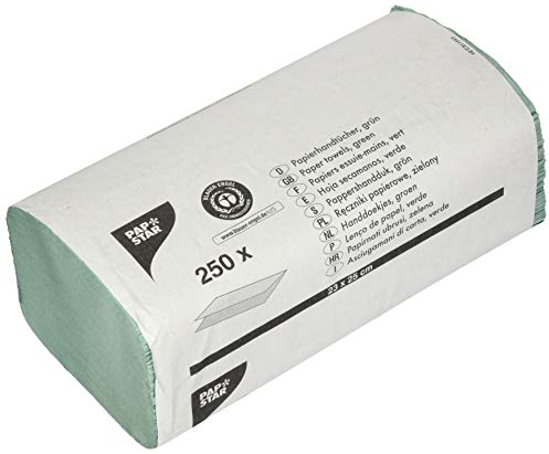Papstar Papel de Toalla, Verde, 9.5 x 25 x 12 cm