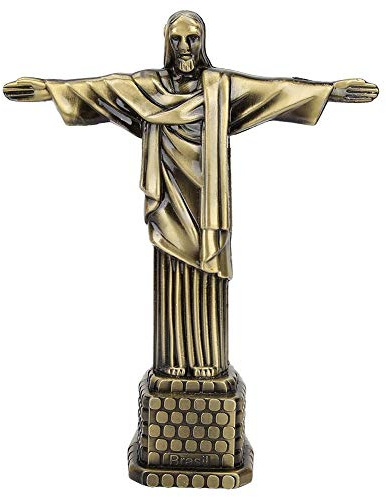 Lsaardth Brasilien Christus-Statue-Modell, Brasilien-Christus-Statuen-Modell Tourismus-Andenken-Weltberühmte Wahrzeichen Desktop-Dekor für Zuhause
