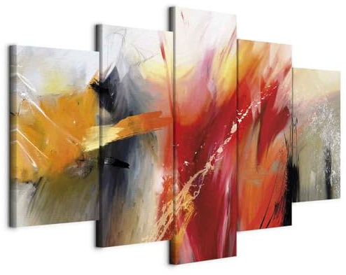 B&D XXL - Akustikbild Akustikschaumstoff, 225x112 cm, 5-teilig, Wohnzimmer | Verbessert Raumakustik, reduziert Hall, ideal fürs Büro oder Wohnzimmer, hochwertige Verarbeitung, schnelle Montage, stilvoll