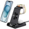 leChivée Caricatore wireless per iPhone 16, 3 in 1 Caricatore Wireless per iPhone 16/15/14/13/12, Stazione Ricarica compatibile con Apple Watch 10/Ultra 2/9/8/7/6/5/4, Air Pods 4 (Senza Adattatore)