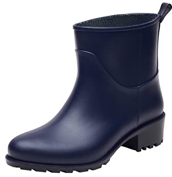 Realpaks Women's Short Rain Boots BG 5/2 - Botas de lluvia para mujer - Botines de mujer - Botas cortas de goma para mujer